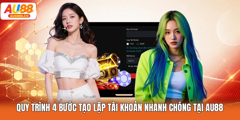 Quy trình 4 bước tạo lập tài khoản nhanh chóng tại AU88